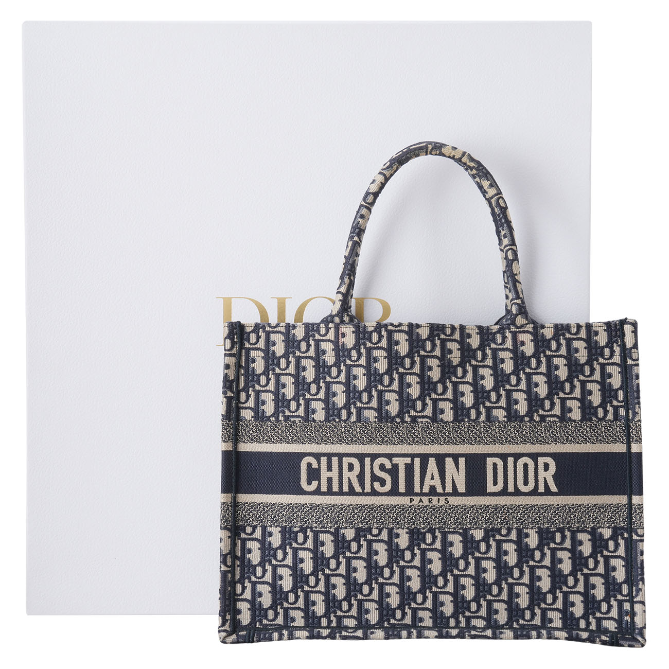 CHRISTIAN DIOR(USED)디올 오블리크 북토트 스몰